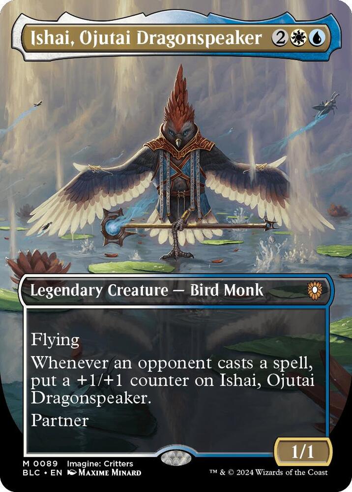 Ishai, Ojutai Dragonspeaker (Borderless) | Commander: Bloomburrow #89