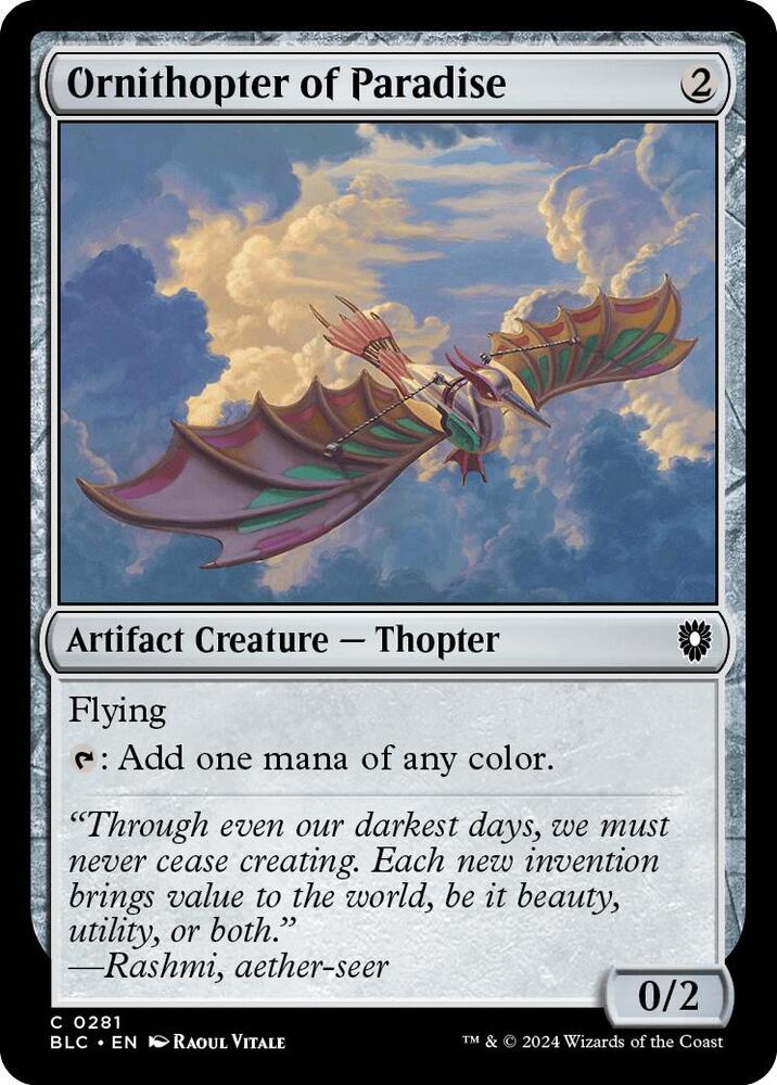 Ornithopter of Paradise | Commander: Bloomburrow #281