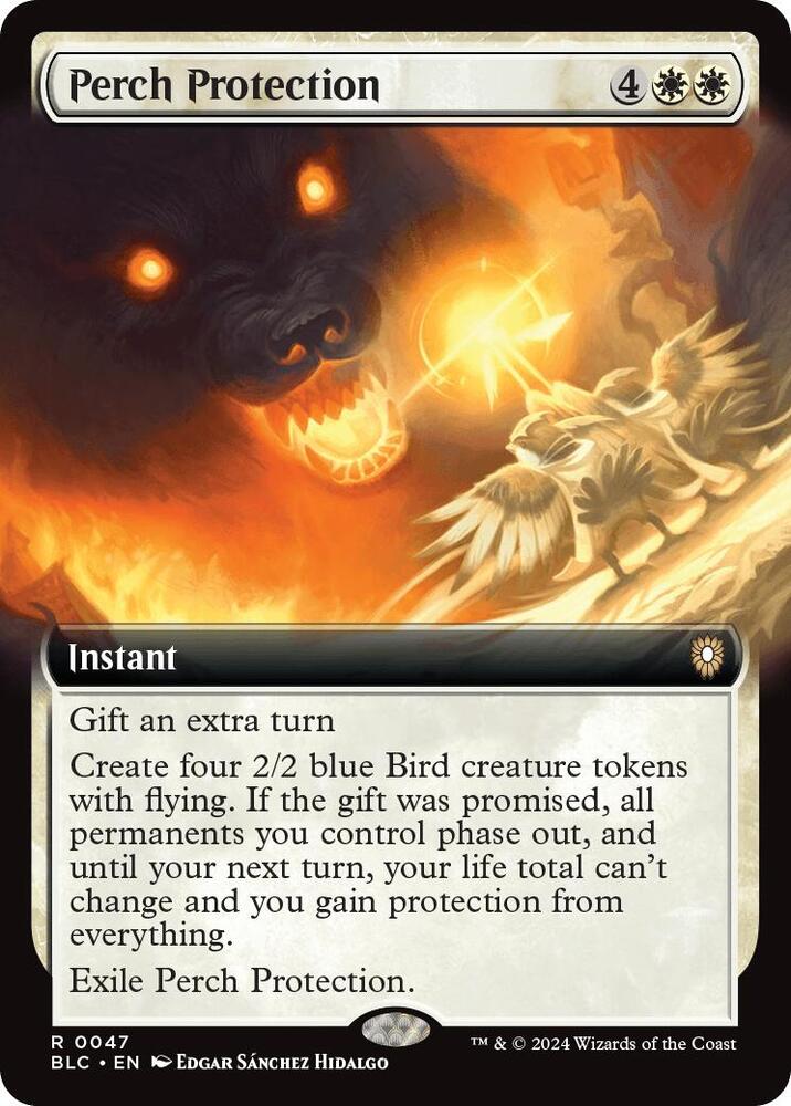 Perch Protection (Extended Art) | Commander: Bloomburrow #47