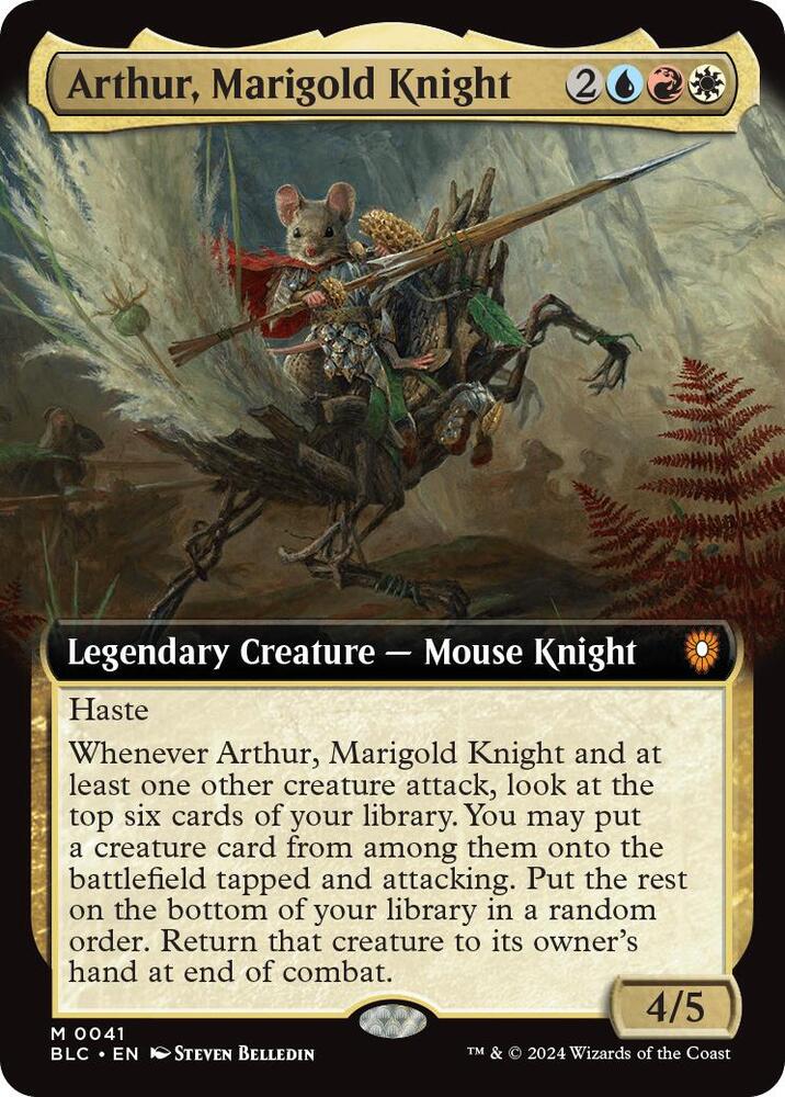 Arthur, Marigold Knight (Extended Art) | Commander: Bloomburrow #41