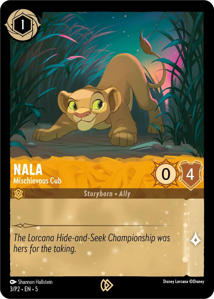 Nala - Mischievous Cub | Disney Lorcana Promo Cards #3