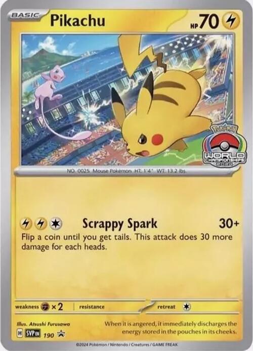 Pikachu - 190 | SV: Scarlet & Violet Promo Cards #190