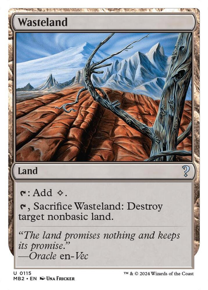 Wasteland (White Border) | Mystery Booster 2 #115