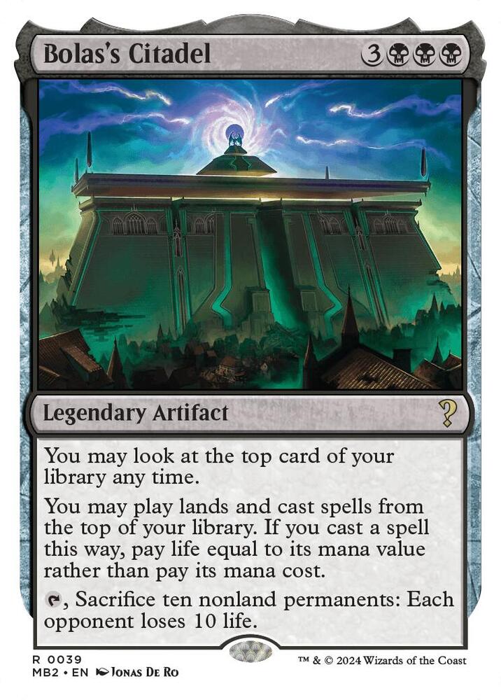Bolas's Citadel (White Border) | Mystery Booster 2 #39