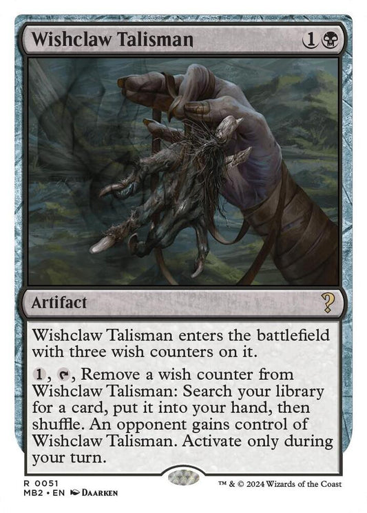 Wishclaw Talisman (White Border) | Mystery Booster 2 #51