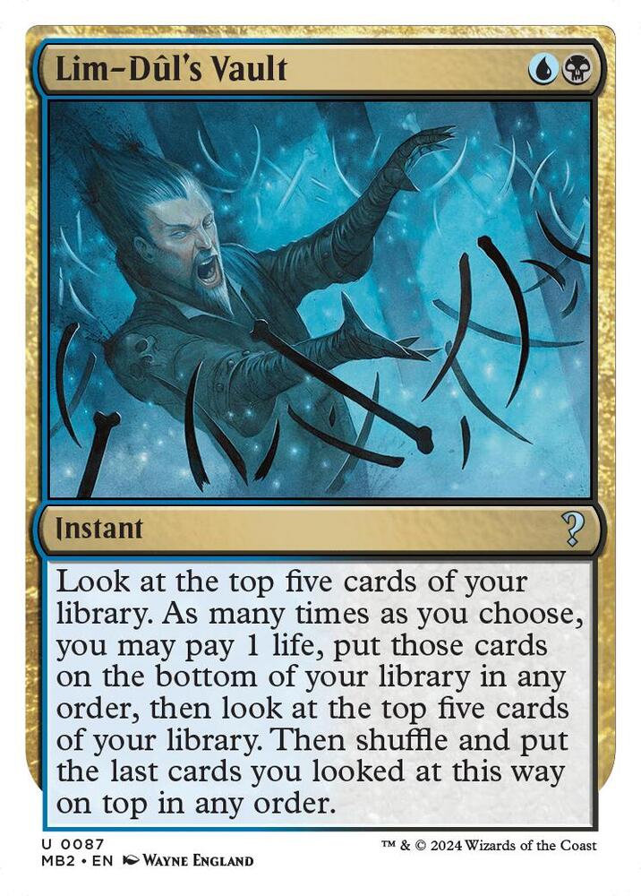 Lim-Dul's Vault (White Border) | Mystery Booster 2 #87