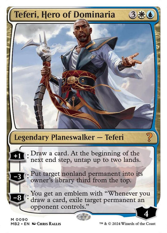 Teferi, Hero of Dominaria (White Border) | Mystery Booster 2 #90