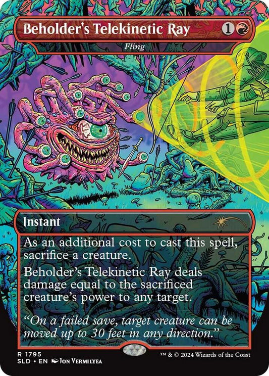 Beholder's Telekinetic Ray - Fling | Secret Lair Drop Series #1795