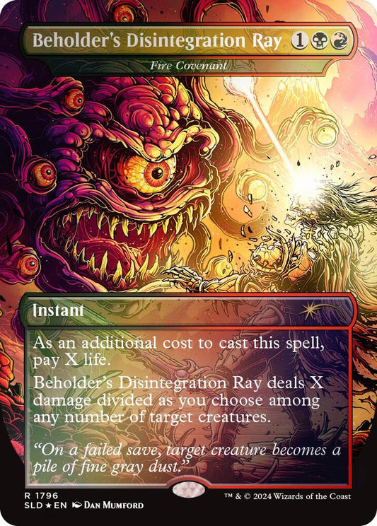 Beholder's Disintegration Ray - Fire Covenant (Rainbow Foil) | Secret Lair Drop Series #1796