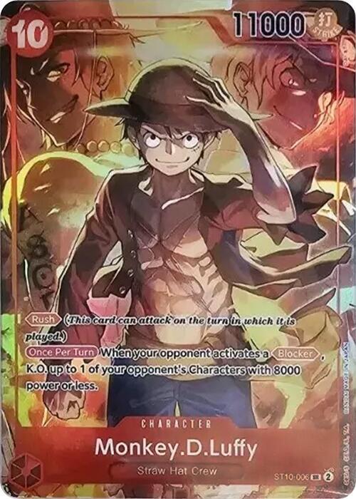Monkey.D.Luffy (Treasure Booster Set) | One Piece Promotion Cards #ST10-006