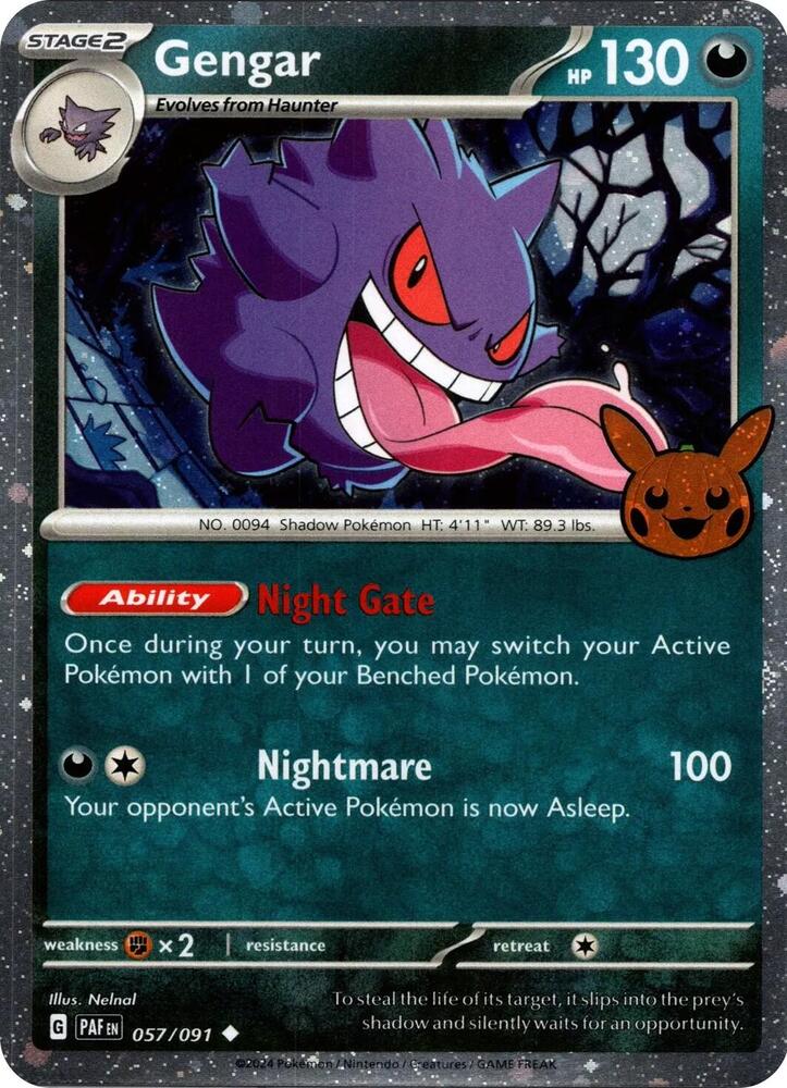 Gengar (Cosmos Holo) | Trick or Trade BOOster Bundle 2024 #057/091