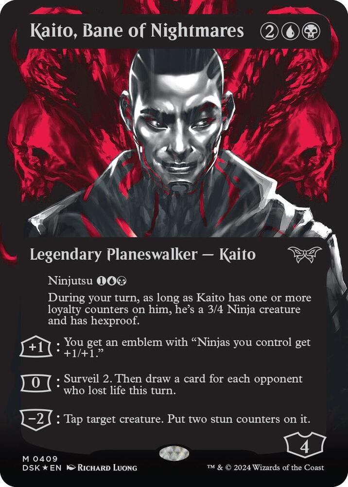 Kaito, Bane of Nightmares (Showcase) (Textured Foil) | Duskmourn: House of Horror #409