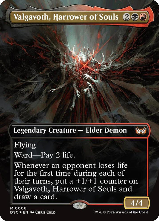 Valgavoth, Harrower of Souls (Borderless) | Commander: Duskmourn: House of Horror #6
