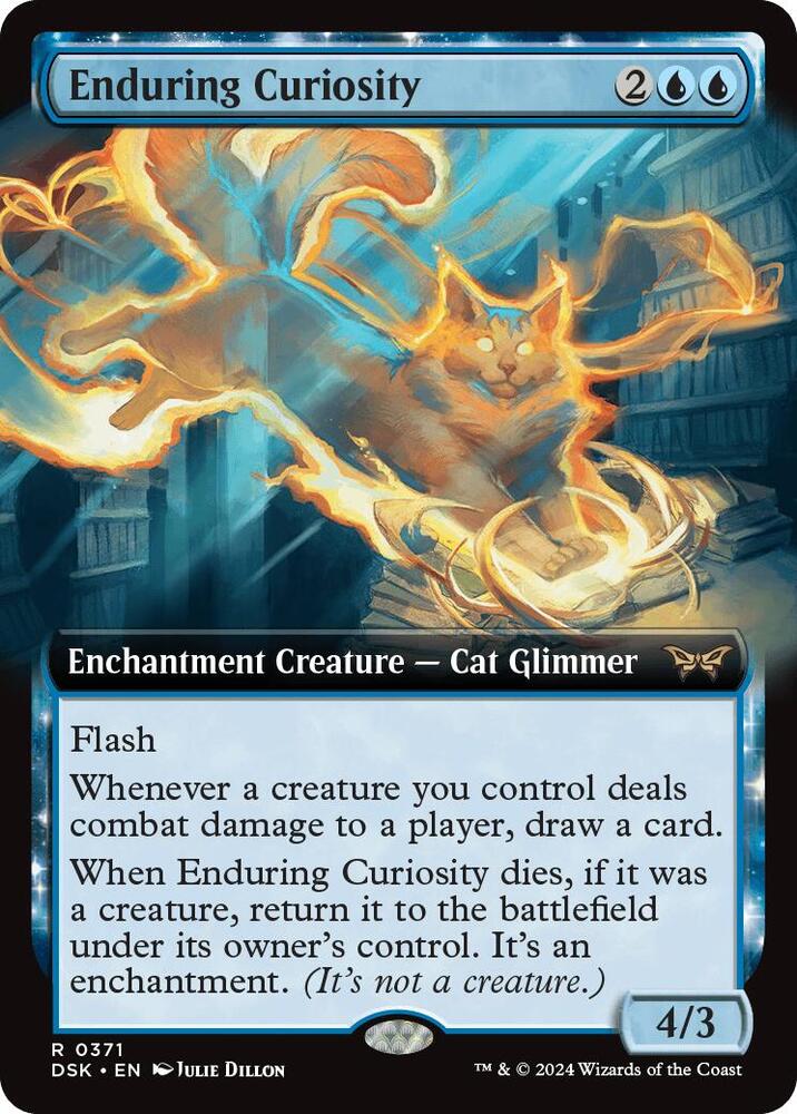 Enduring Curiosity (Extended Art) | Duskmourn: House of Horror #371
