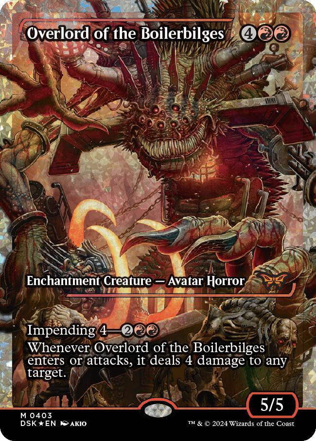 Overlord of the Boilerbilges (Showcase) (Fracture Foil) | Duskmourn: House of Horror #403