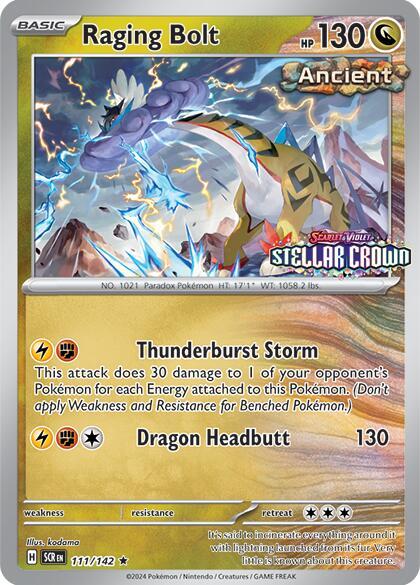 Raging Bolt - 111/142 (Cosmo Holo) (Best Buy) | Miscellaneous Cards & Products #111/142