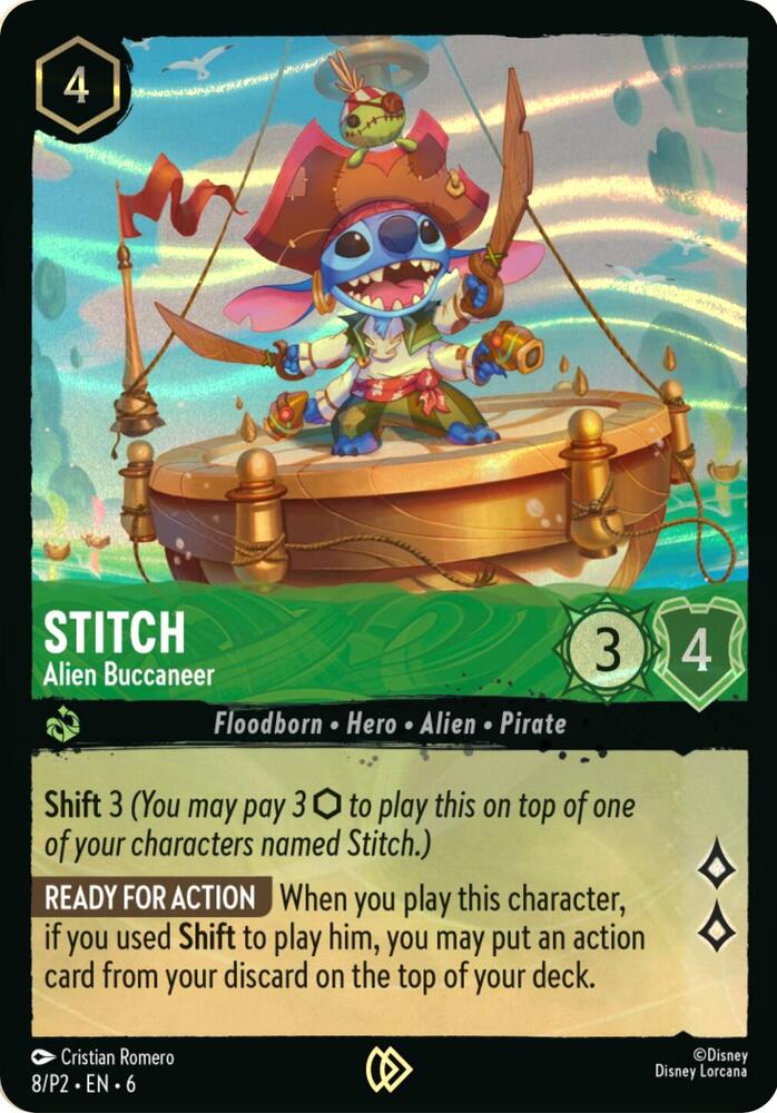 Stitch - Alien Buccaneer (Stitch Collector's Gift Set Promo) | Disney Lorcana Promo Cards #8
