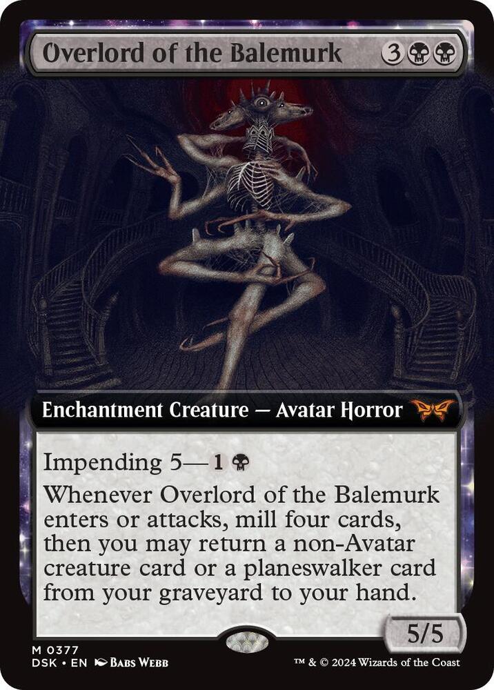 Overlord of the Balemurk (Extended Art) | Duskmourn: House of Horror #377