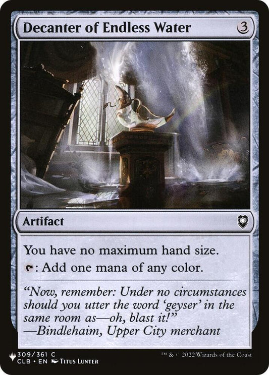 Decanter of Endless Water | The List Reprints #309/361