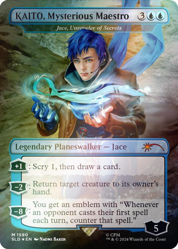 KAITO, Mysterious Maestro - Jace, Unraveler of Secrets (Rainbow Foil) | Secret Lair Drop Series #1590