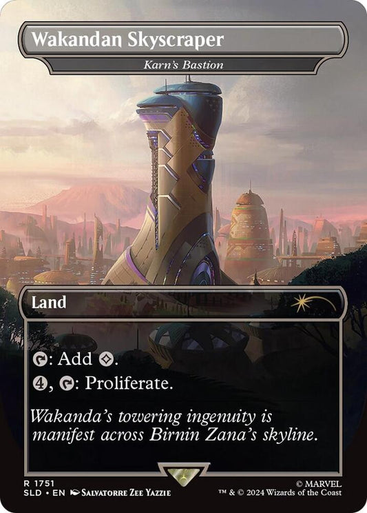 Wakandan Skyscraper - Karn's Bastion (Rainbow Foil) | Secret Lair Drop Series #1751