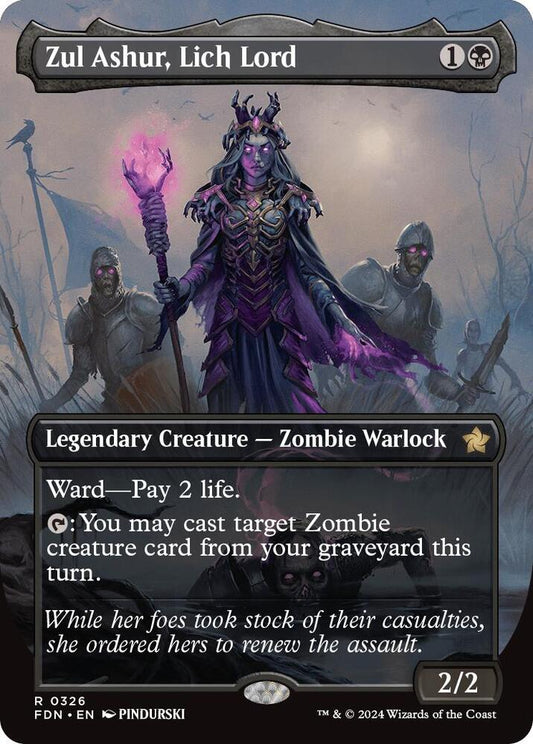 Zul Ashur, Lich Lord (Borderless) | Foundations #326