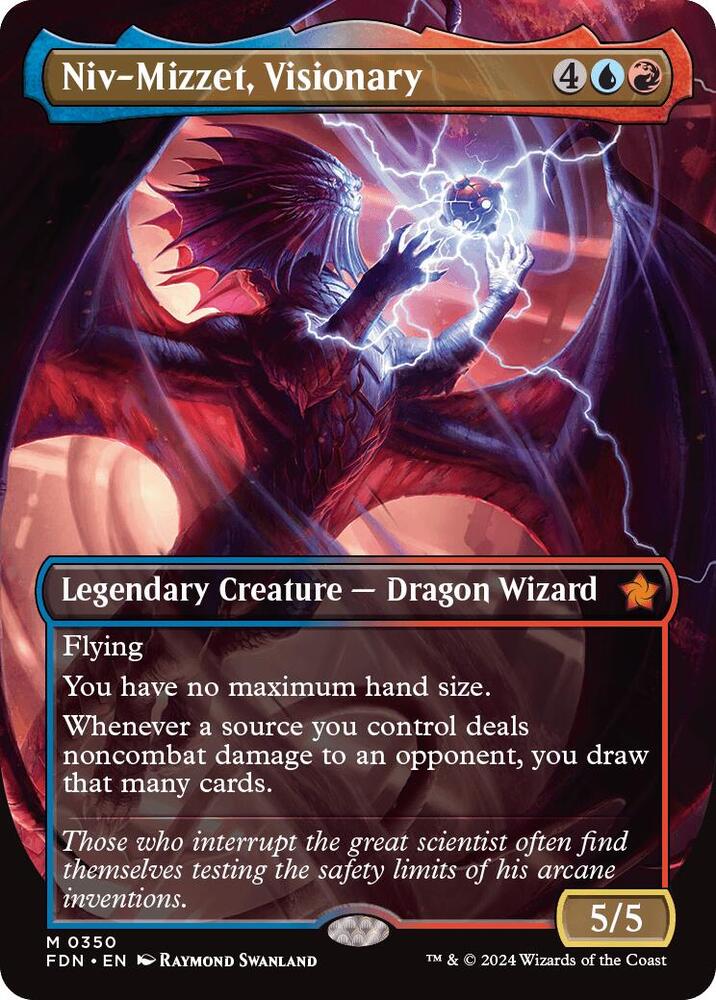 Niv-Mizzet, Visionary (Borderless) | Foundations #350