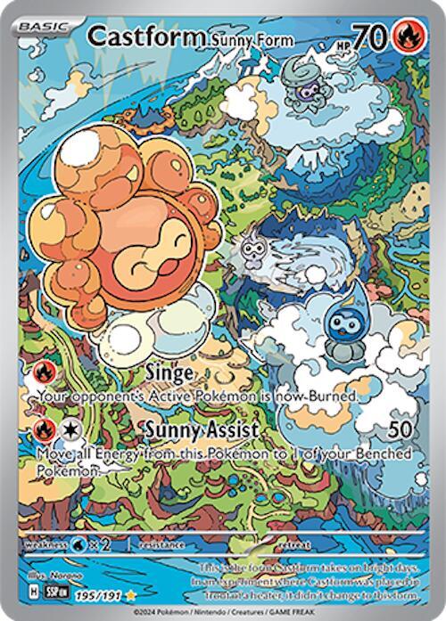 Castform Sunny Form - 195/191 | SV08: Surging Sparks #195/191