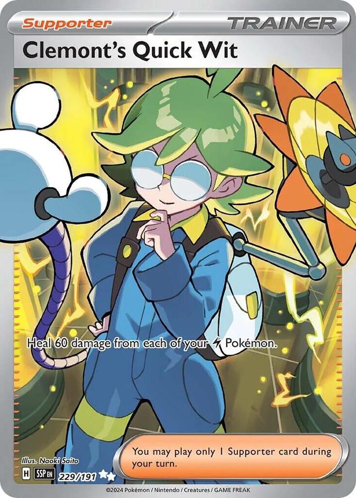 Clemont's Quick Wit - 229/191 | SV08: Surging Sparks #229/191