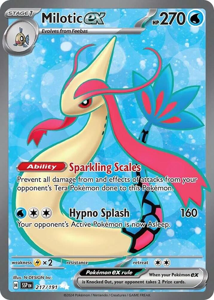 Milotic ex - 217/191 | SV08: Surging Sparks #217/191