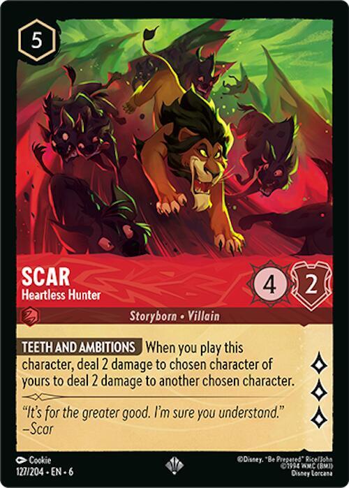 Scar - Heartless Hunter | Azurite Sea #127/204