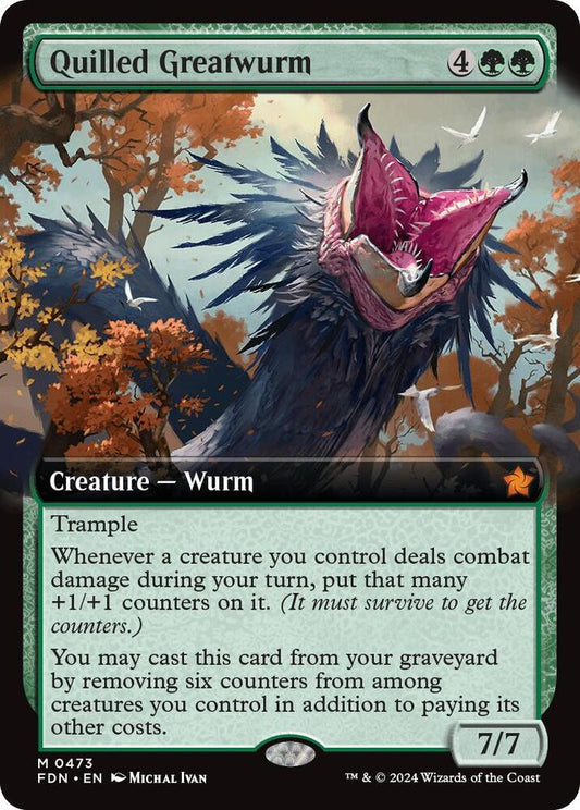 Quilled Greatwurm (Extended Art) | Foundations #473