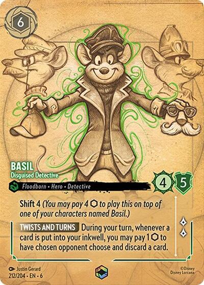 Basil - Disguised Detective (Enchanted) (Enchanted) | Azurite Sea #212/204