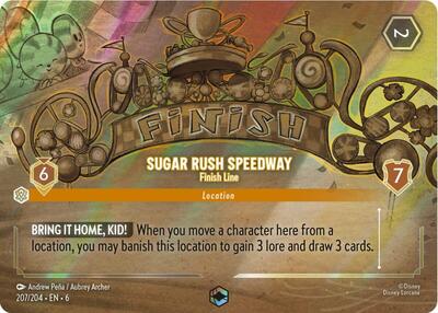 Sugar Rush Speedway - Finish Line (Enchanted) (Enchanted) | Azurite Sea #207/204