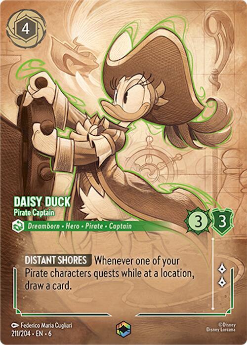 Daisy Duck - Pirate Captain (Enchanted) | Azurite Sea #211/204