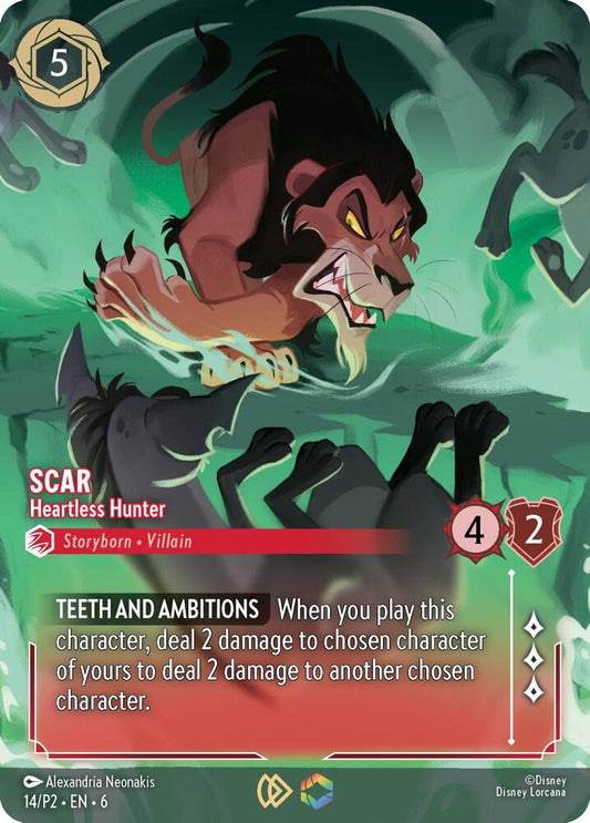 Scar - Heartless Hunter (Store Championship) | Disney Lorcana Promo Cards #14
