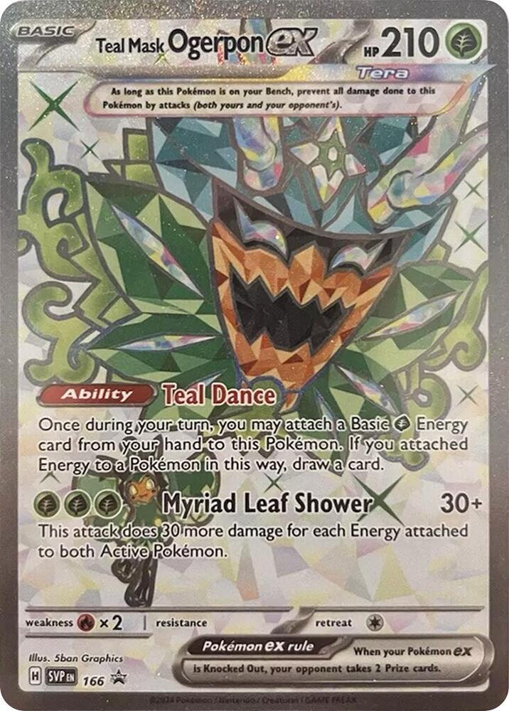 Teal Mask Ogerpon ex - 166 | SV: Scarlet & Violet Promo Cards #166