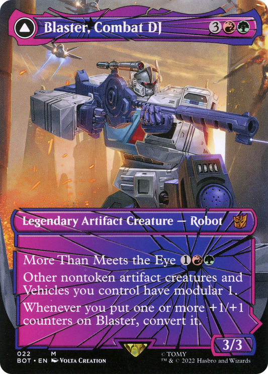 Blaster, Combat DJ // Blaster, Morale Booster | Universes Beyond: Transformers #22