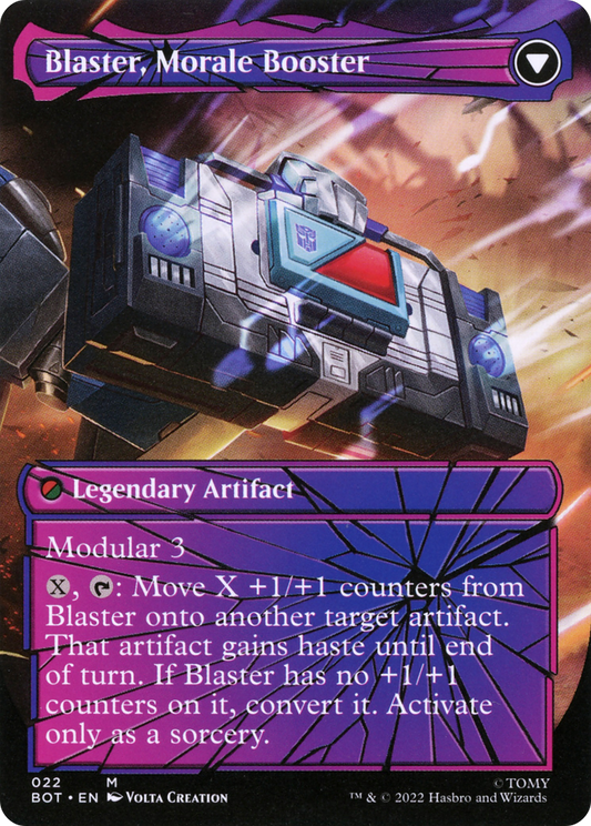 Blaster, Combat DJ // Blaster, Morale Booster | Universes Beyond: Transformers #22