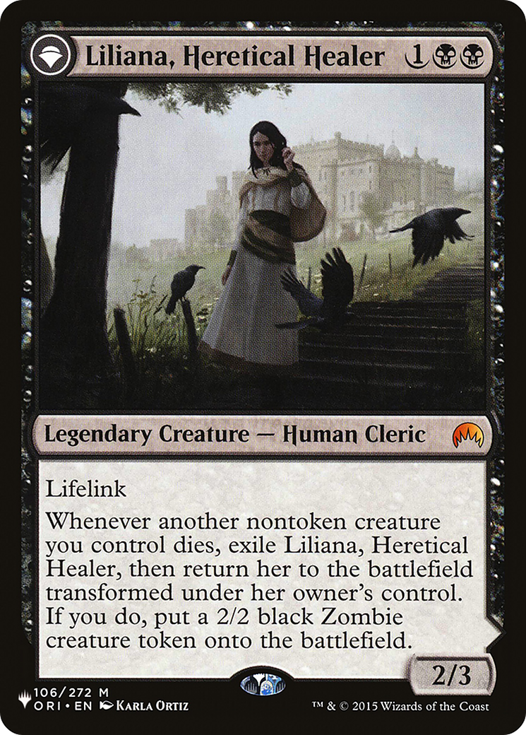 Liliana, Heretical Healer // Liliana, Defiant Necromancer | The List Reprints #106