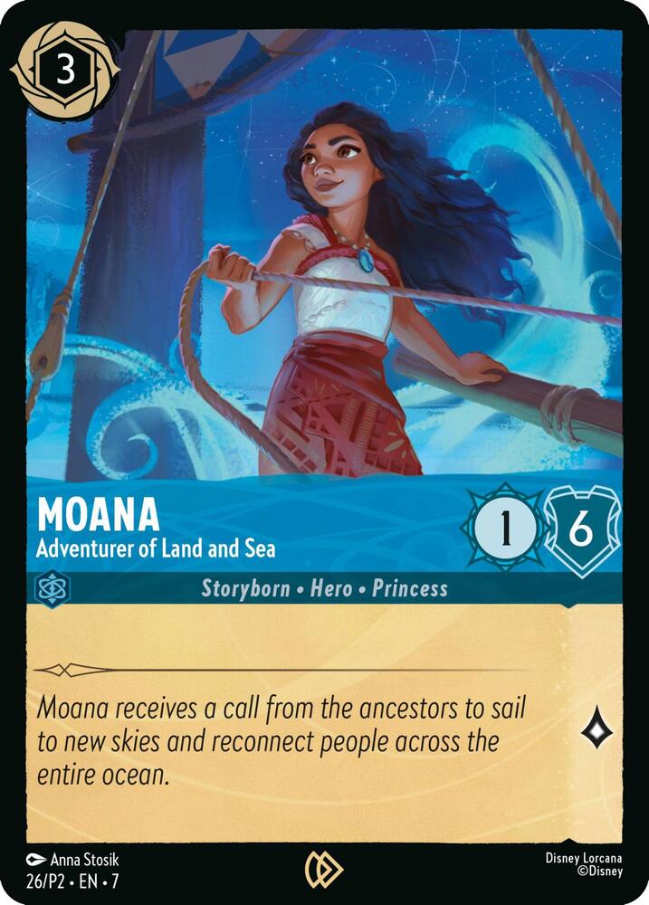 Moana - Adventurer of Land and Sea | Disney Lorcana Promo Cards #26