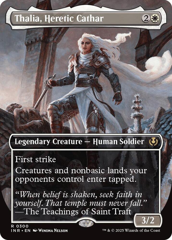 Thalia, Heretic Cathar (Borderless) | Innistrad Remastered #300