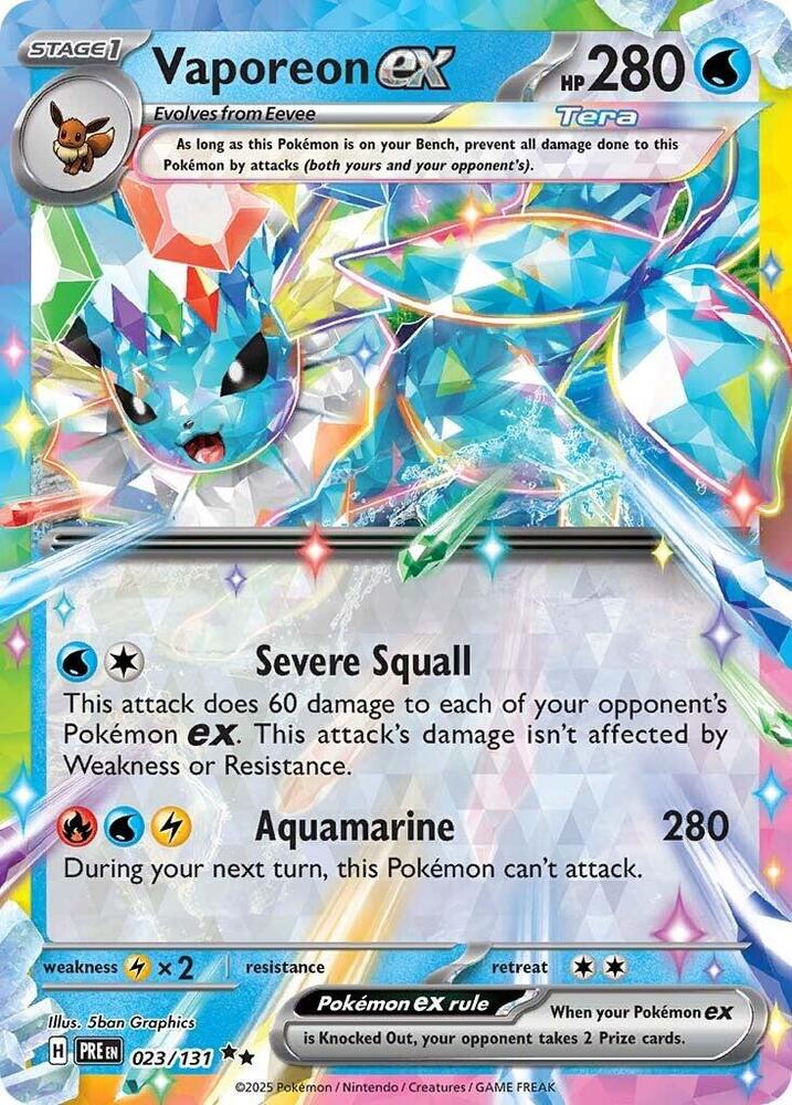 Vaporeon ex - 023/131 | SV: Prismatic Evolutions #023/131