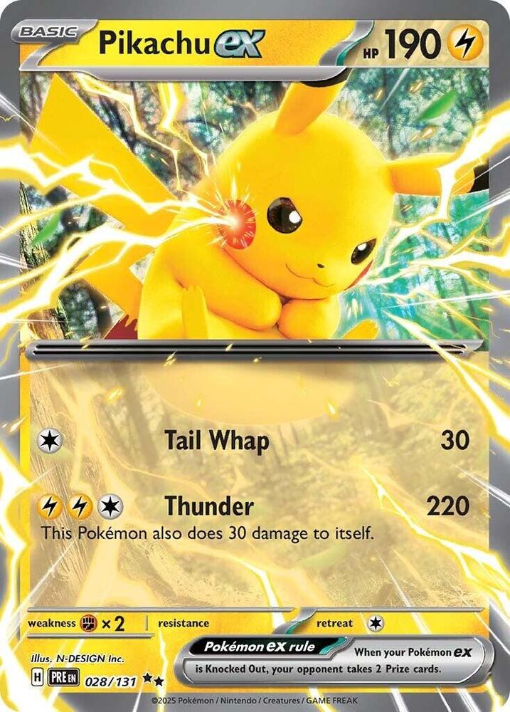 Pikachu ex - 028/131 | SV: Prismatic Evolutions #028/131