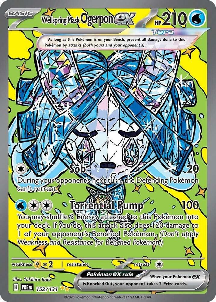 Wellspring Mask Ogerpon ex - 152/131 | SV: Prismatic Evolutions #152/131