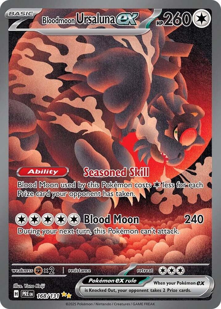 Bloodmoon Ursaluna ex | SV: Prismatic Evolutions #168/131