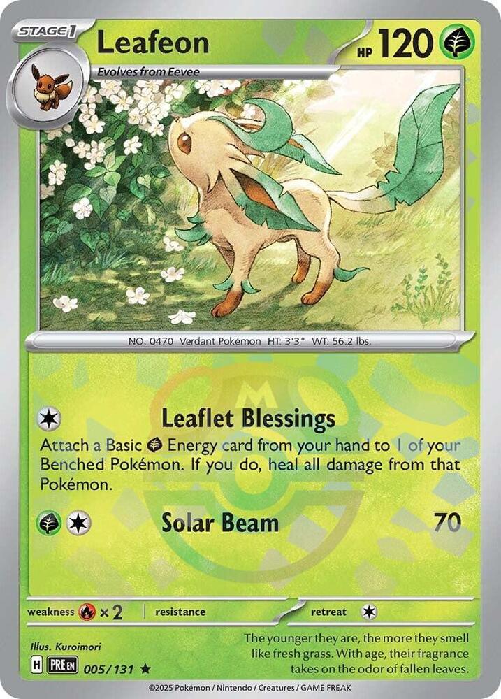 Leafeon (Master Ball Pattern) | SV: Prismatic Evolutions #005/131