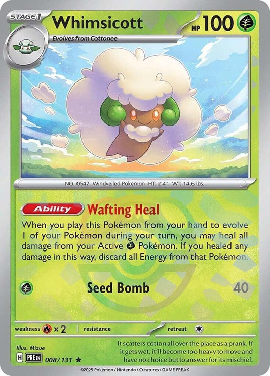 Whimsicott (Master Ball Pattern) | SV: Prismatic Evolutions #008/131
