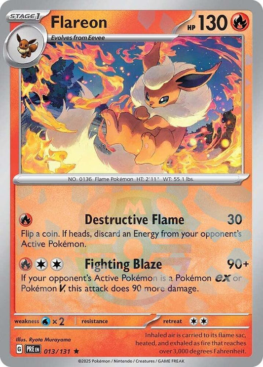 Flareon (Master Ball Pattern) | SV: Prismatic Evolutions #013/131