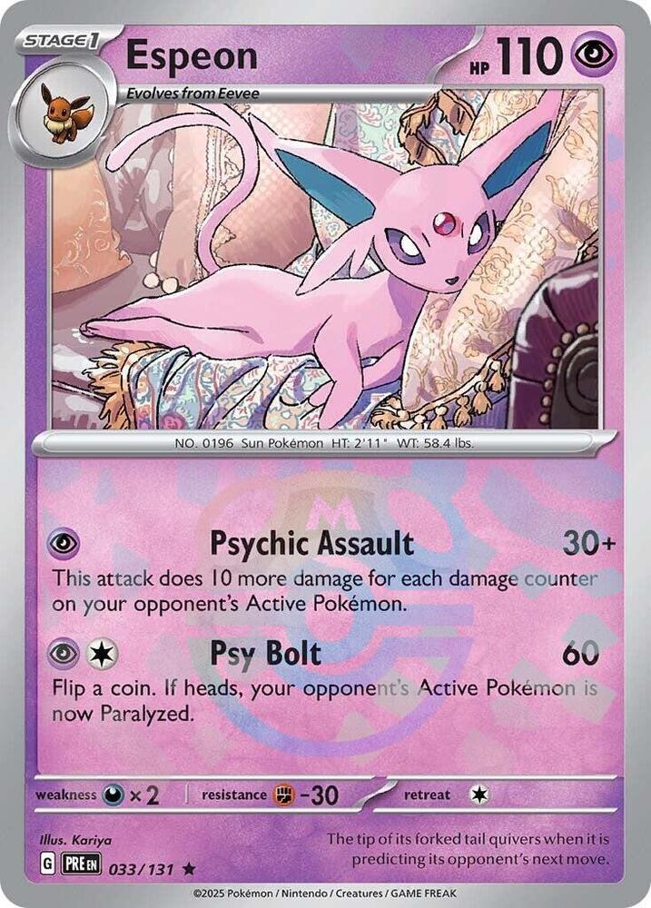 Espeon (Master Ball Pattern) | SV: Prismatic Evolutions #033/131